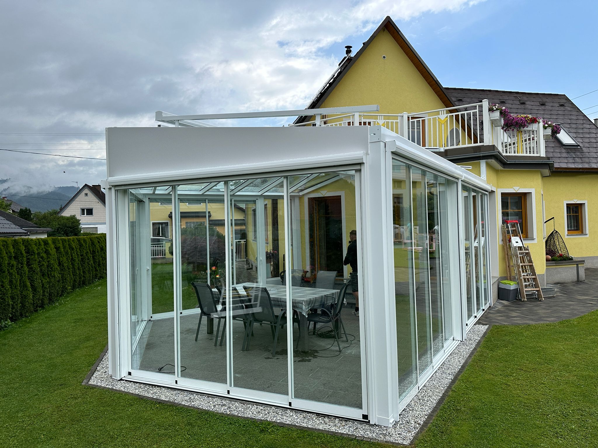 Pergola-System mit ZIP-Screens