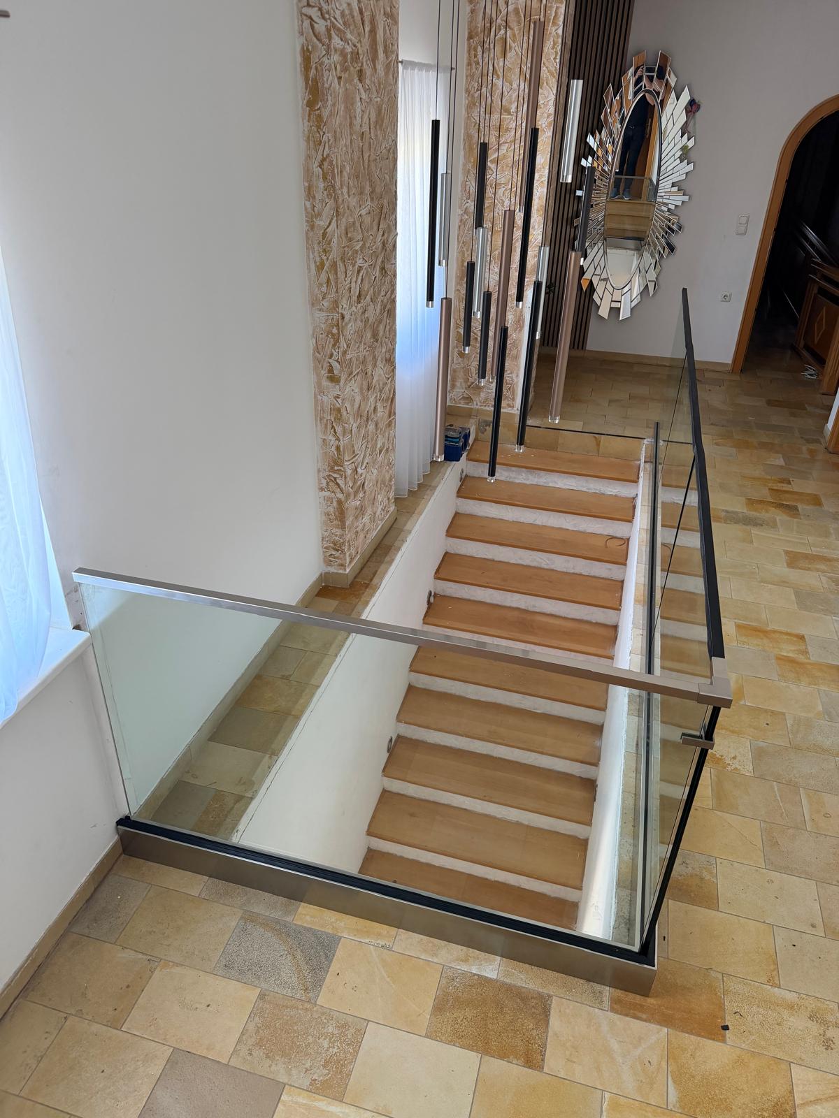 Rahmenlose Glasgeländer für Treppen 2