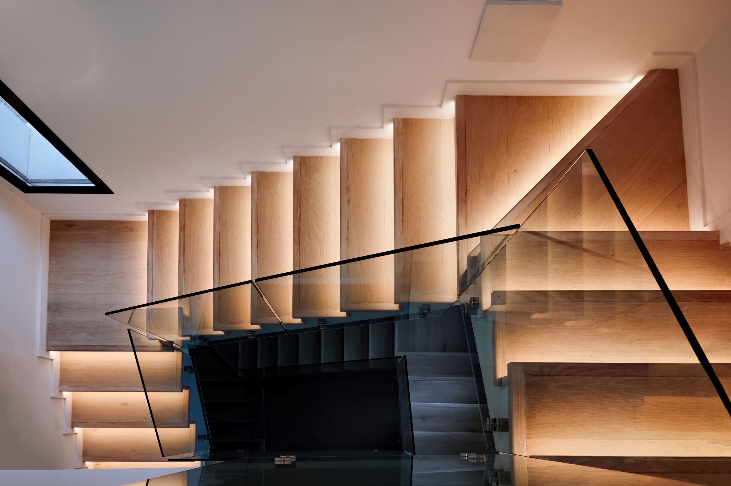 Glasgeländer Treppe